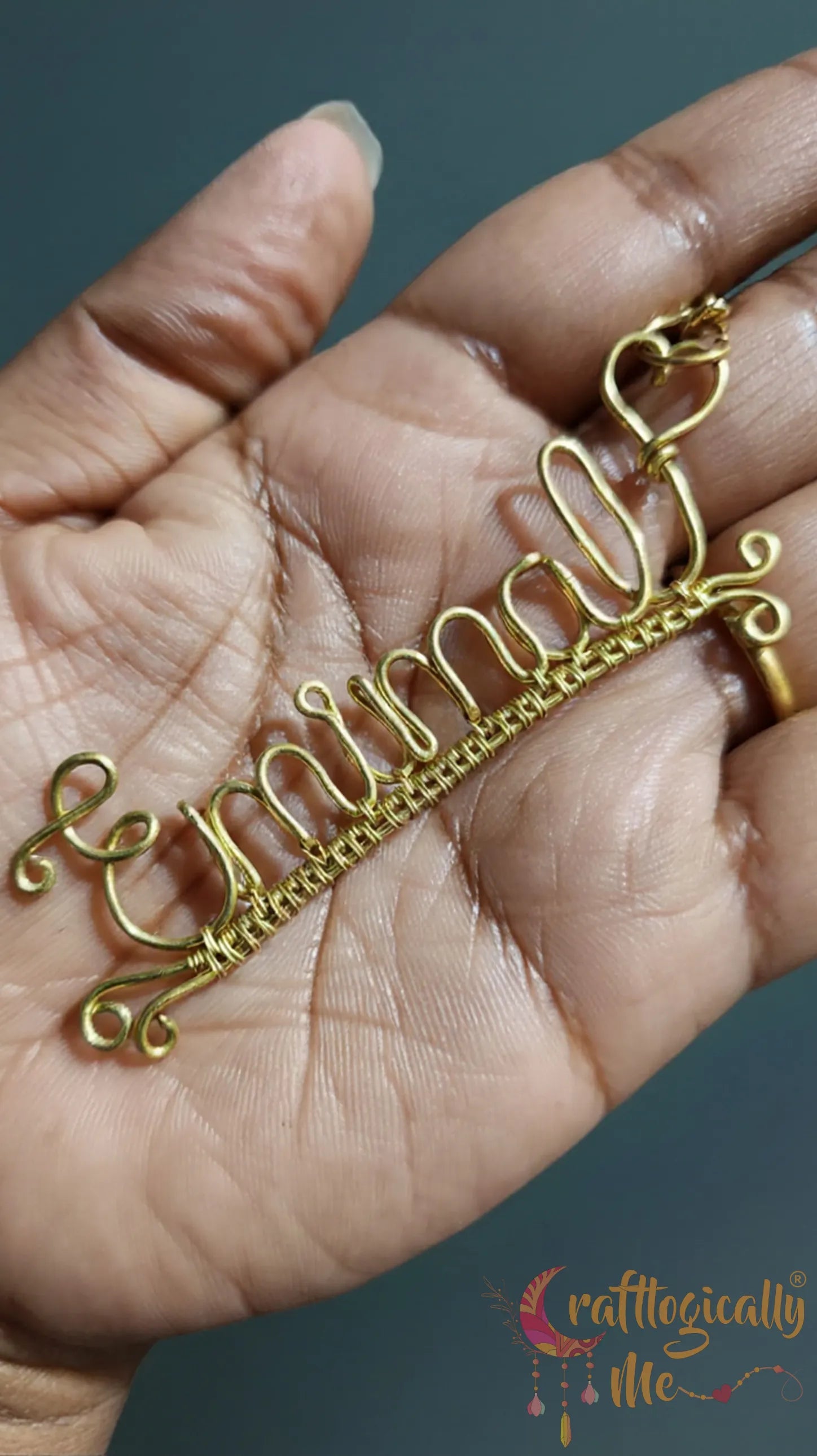 Personalized Wire Name Keychain – Custom Handmade Gift