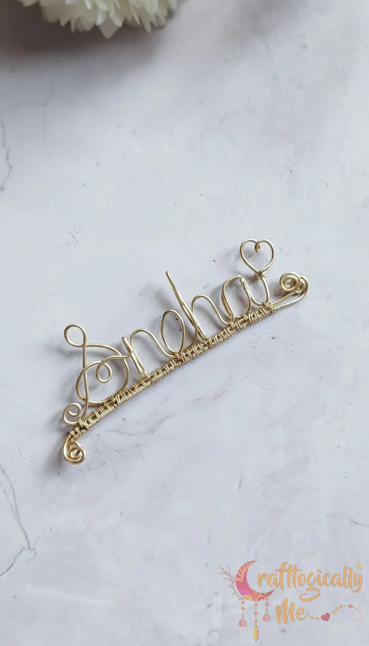 Personalized Wire Name Keychain – Custom Handmade Gift