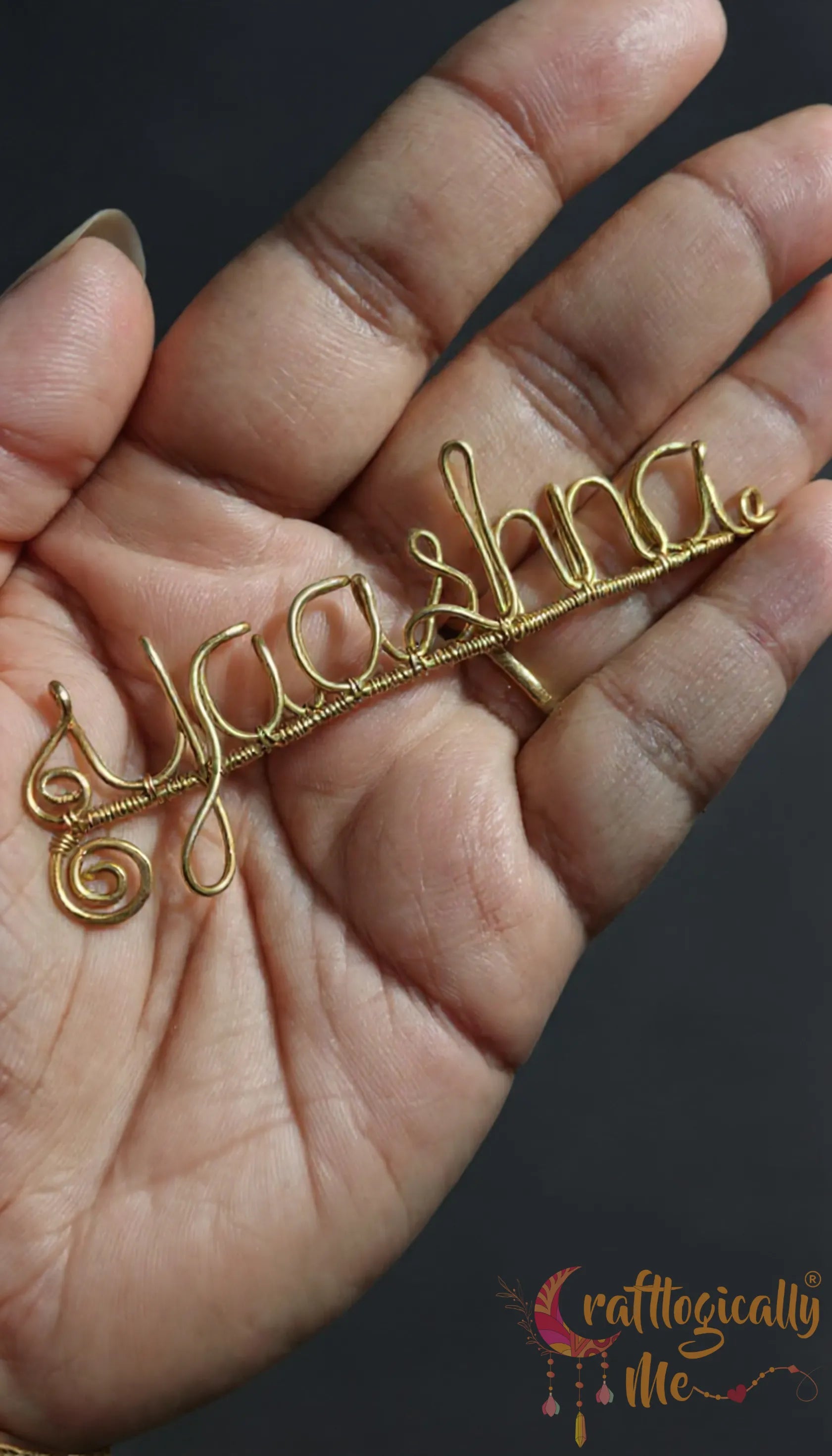 Personalized Wire Name Keychain – Custom Handmade Gift