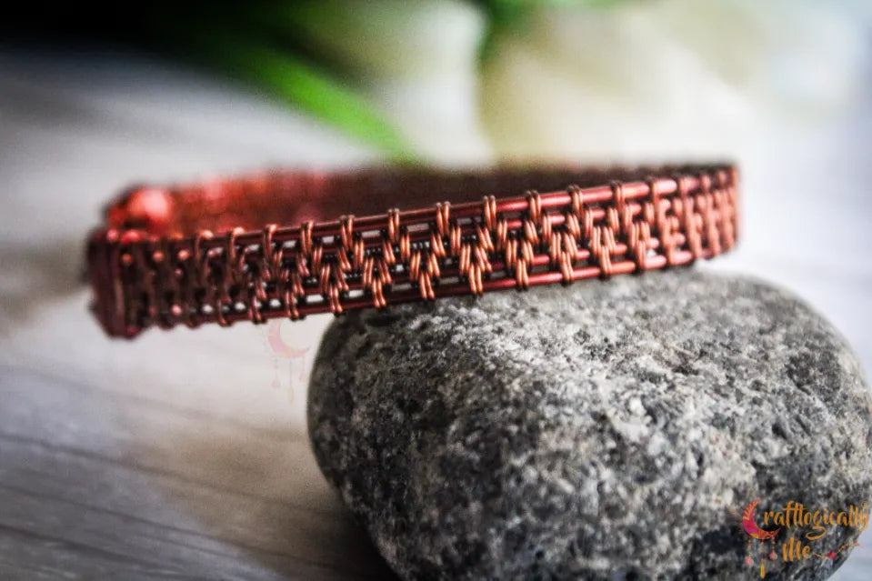 Unisex Wire Weave Bracelet – Handmade Wire Jewelry