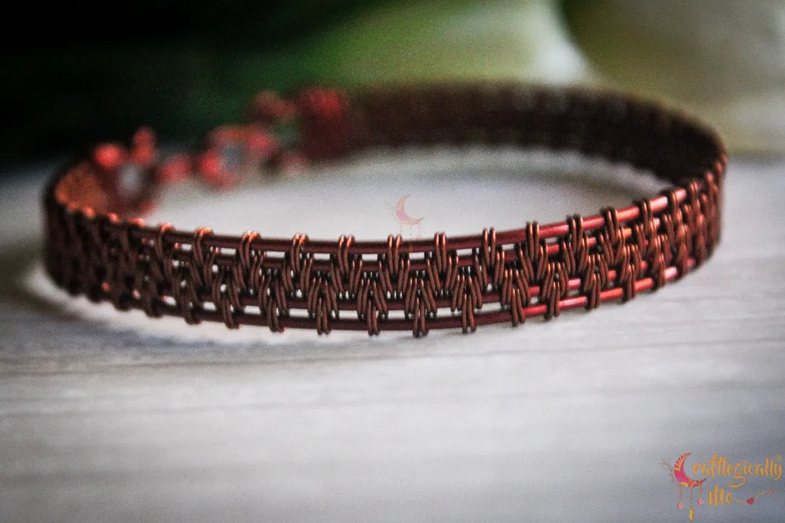 Unisex Wire Weave Bracelet – Handmade Wire Jewelry