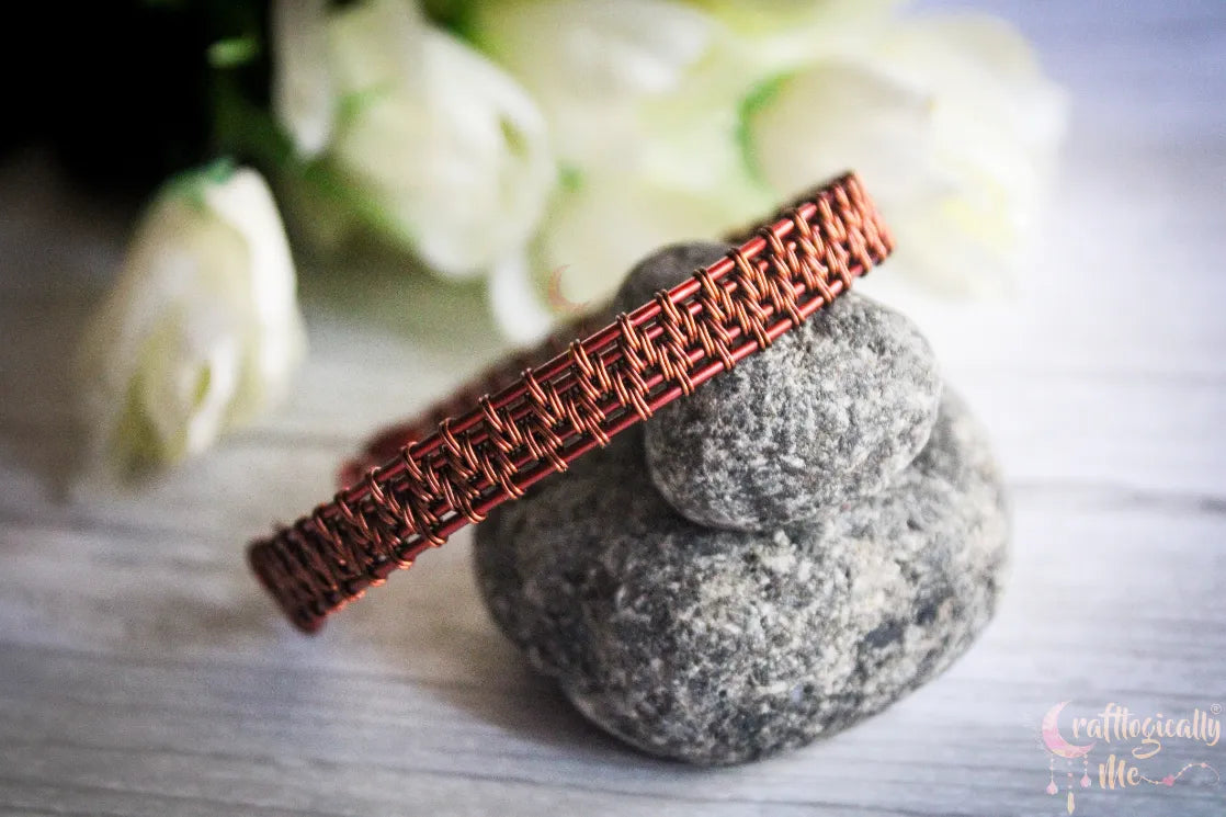 Unisex Wire Weave Bracelet – Handmade Wire Jewelry