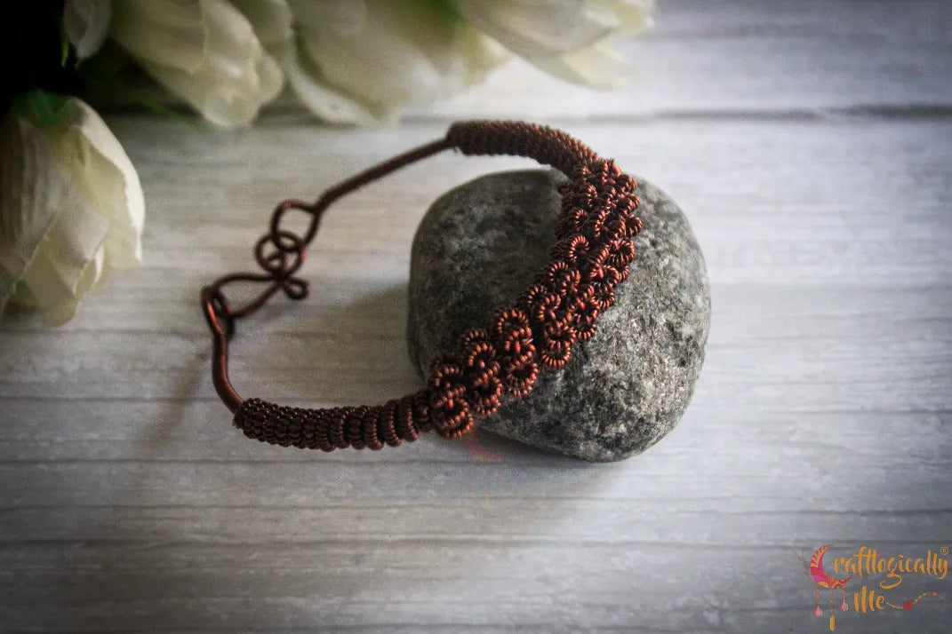 Unisex Triple Coiled Bracelet – Handmade Wire Jewelry