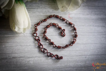 Unisex Coil Chain Bracelet – Handmade Wire Jewelry