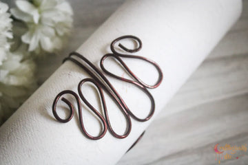 Half Bloom Cuff Bracelet – Handmade Anti-Tarnish Copper Jewelry