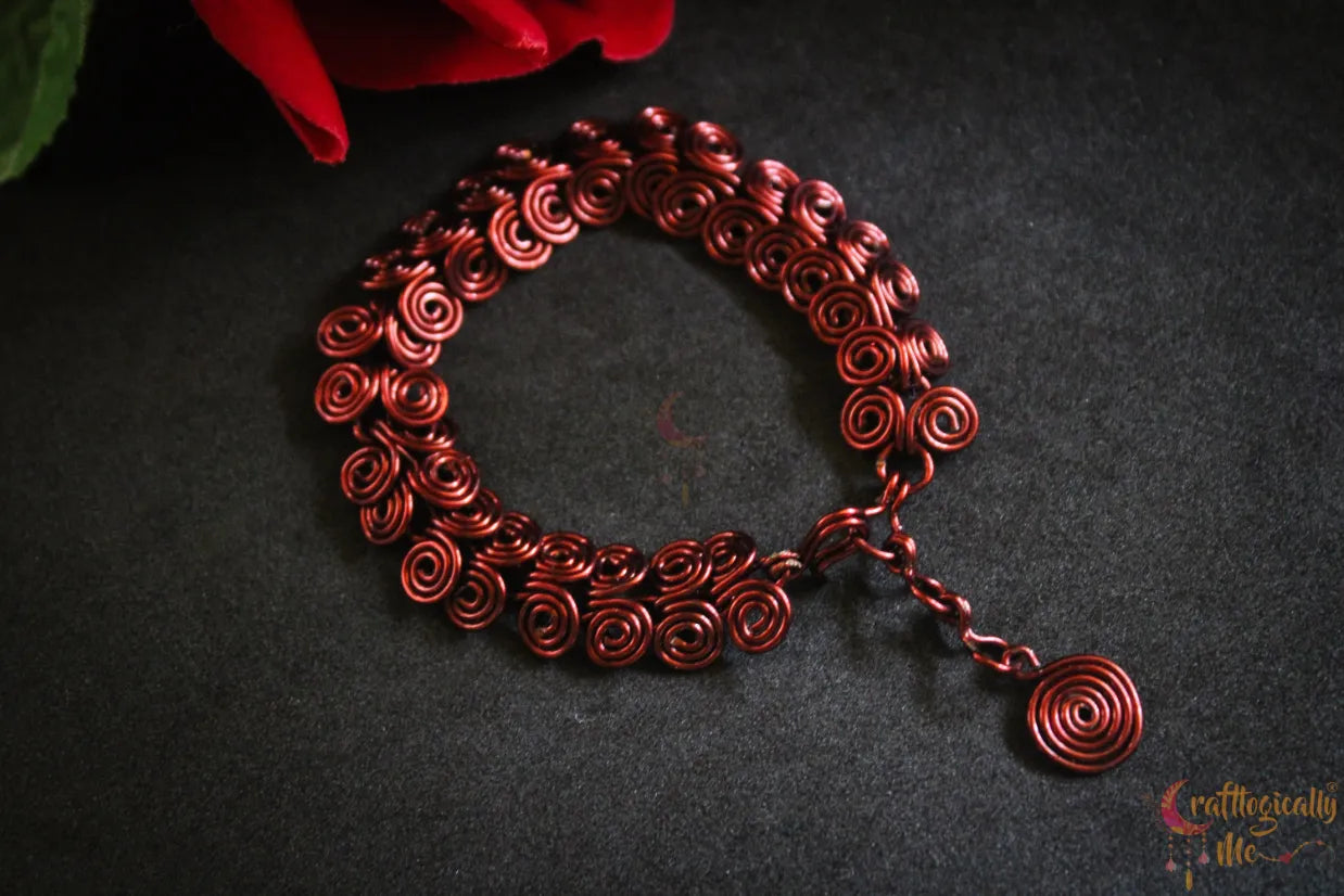 Egyptian Coil Bracelet – Handmade Spiral Wire Jewelry