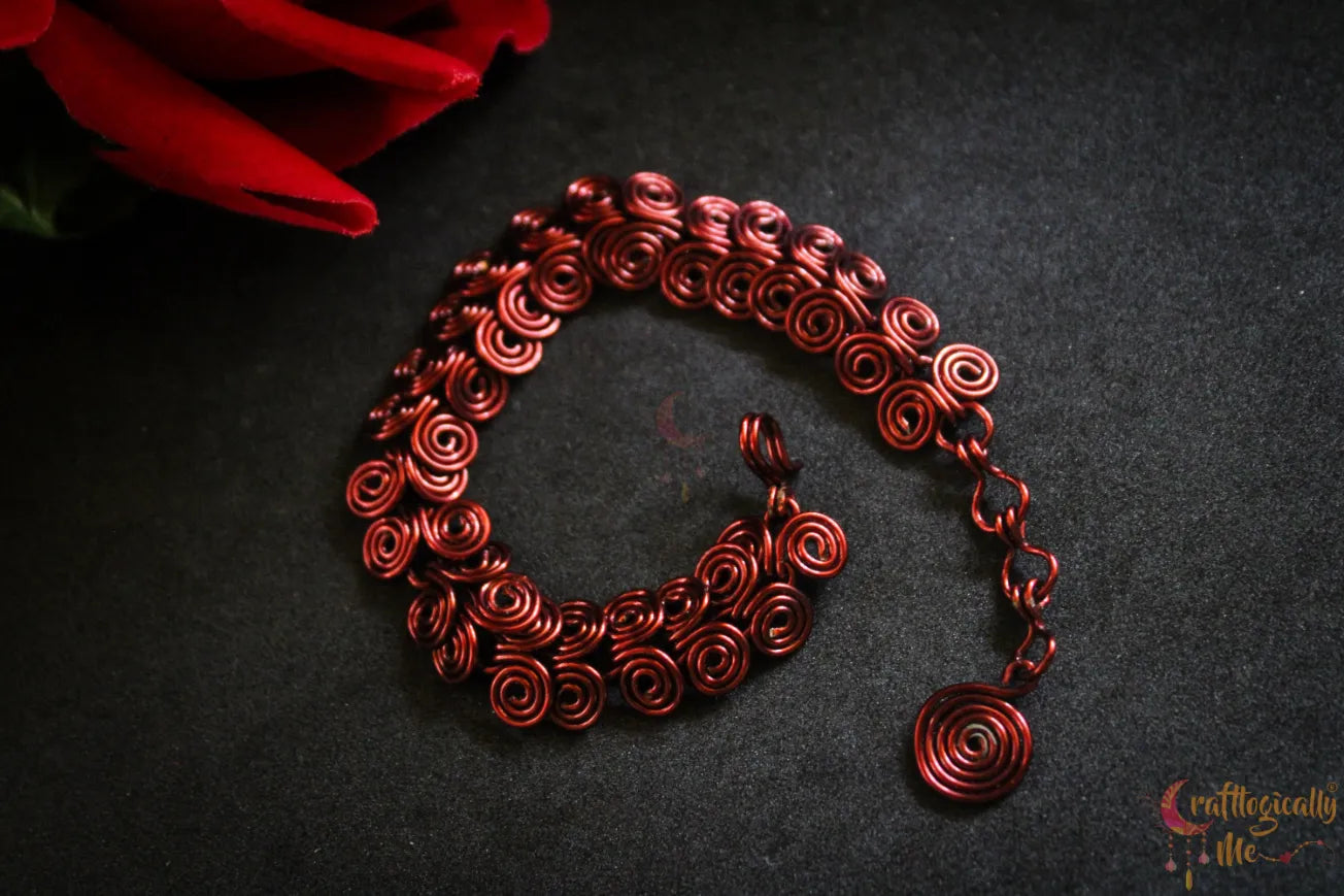 Egyptian Coil Bracelet – Handmade Spiral Wire Jewelry