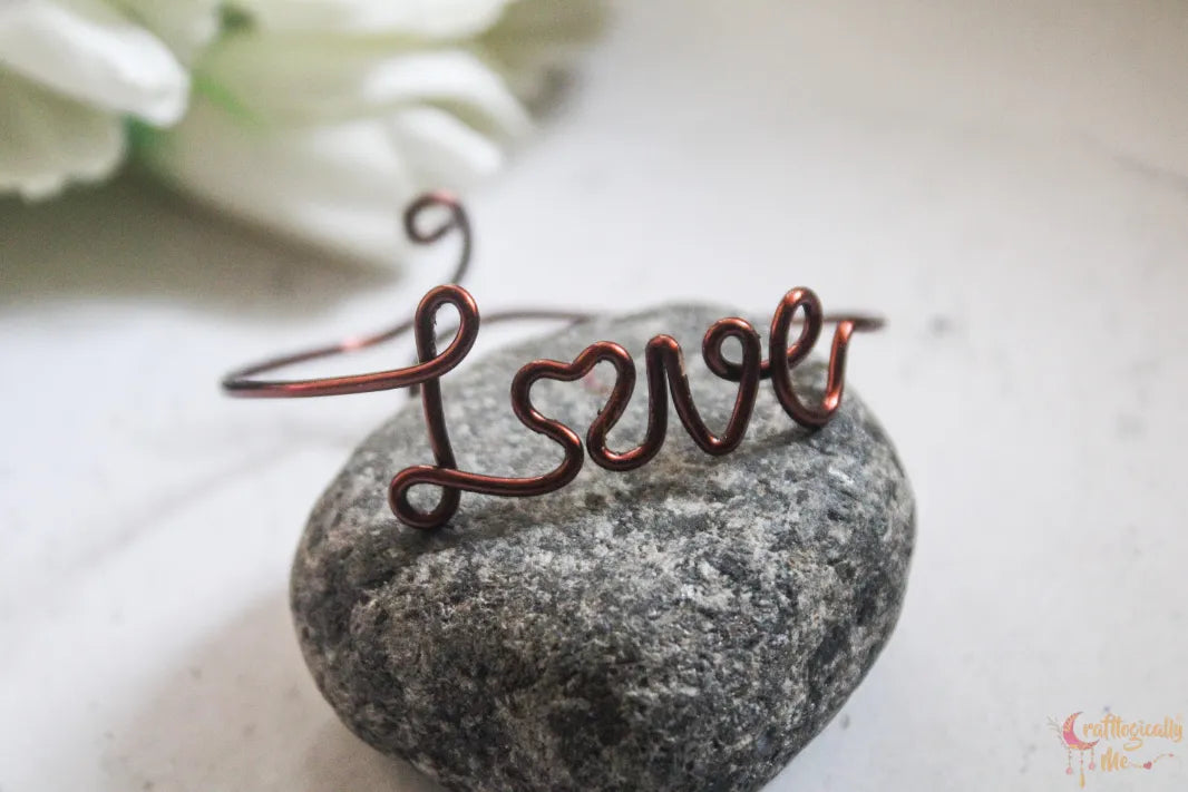 Love Bracelet Cuff – Handmade Wire Jewelry