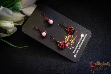 Minimalist Earrings Combo – Handmade Anti-Tarnish Copper Jewelry