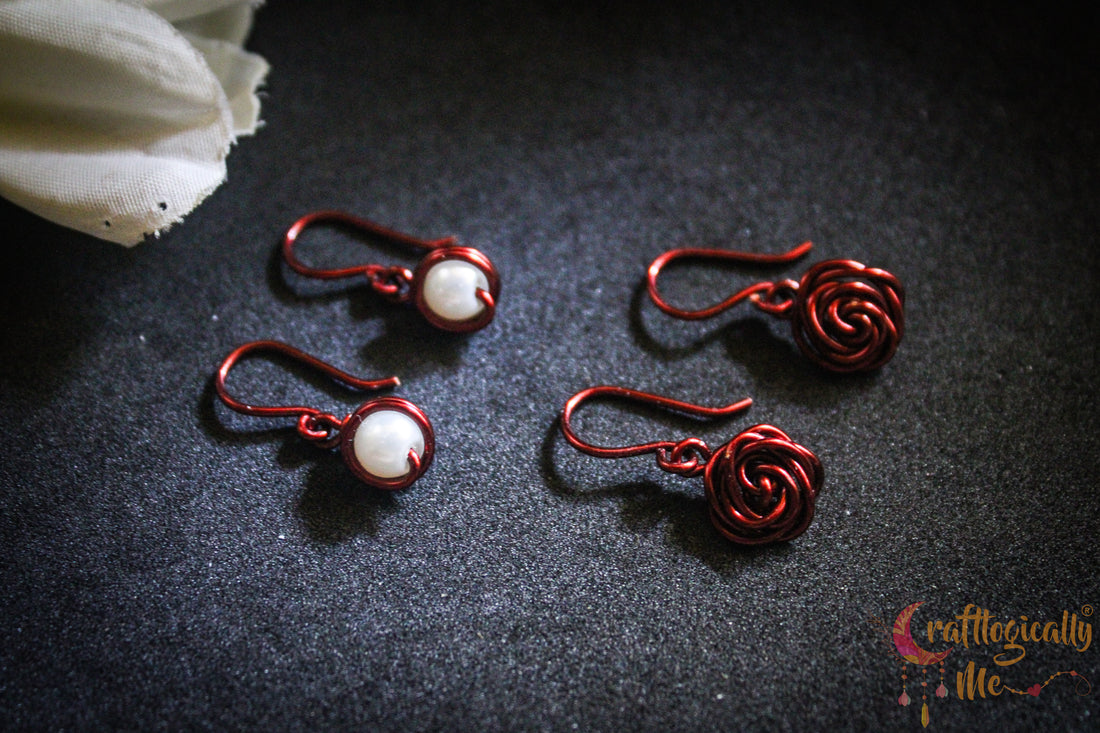 Minimalist Earrings Combo – Handmade Anti-Tarnish Copper Jewelry