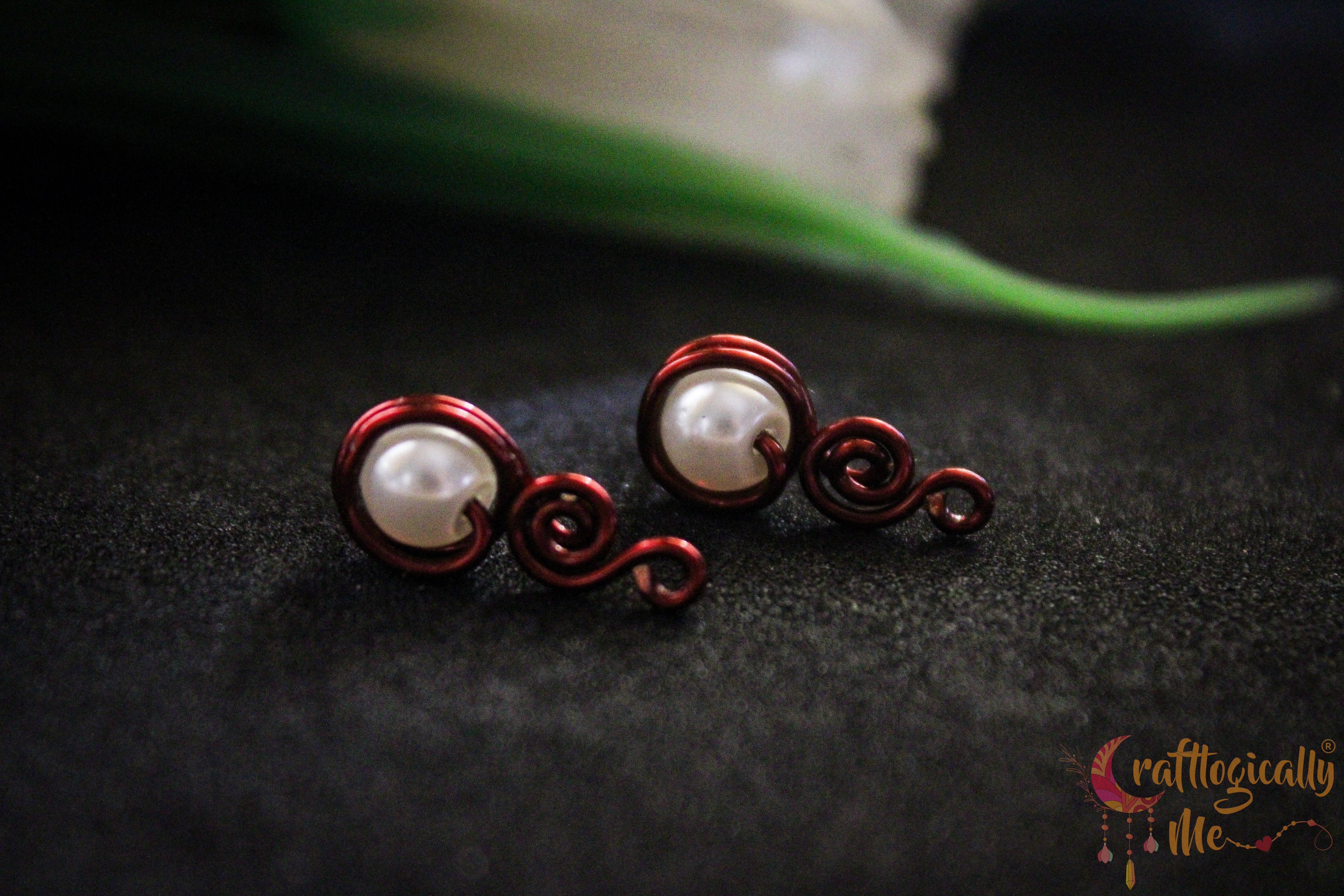 Classic Pearl Combo – Handmade Anti-Tarnish Copper Earrings Set