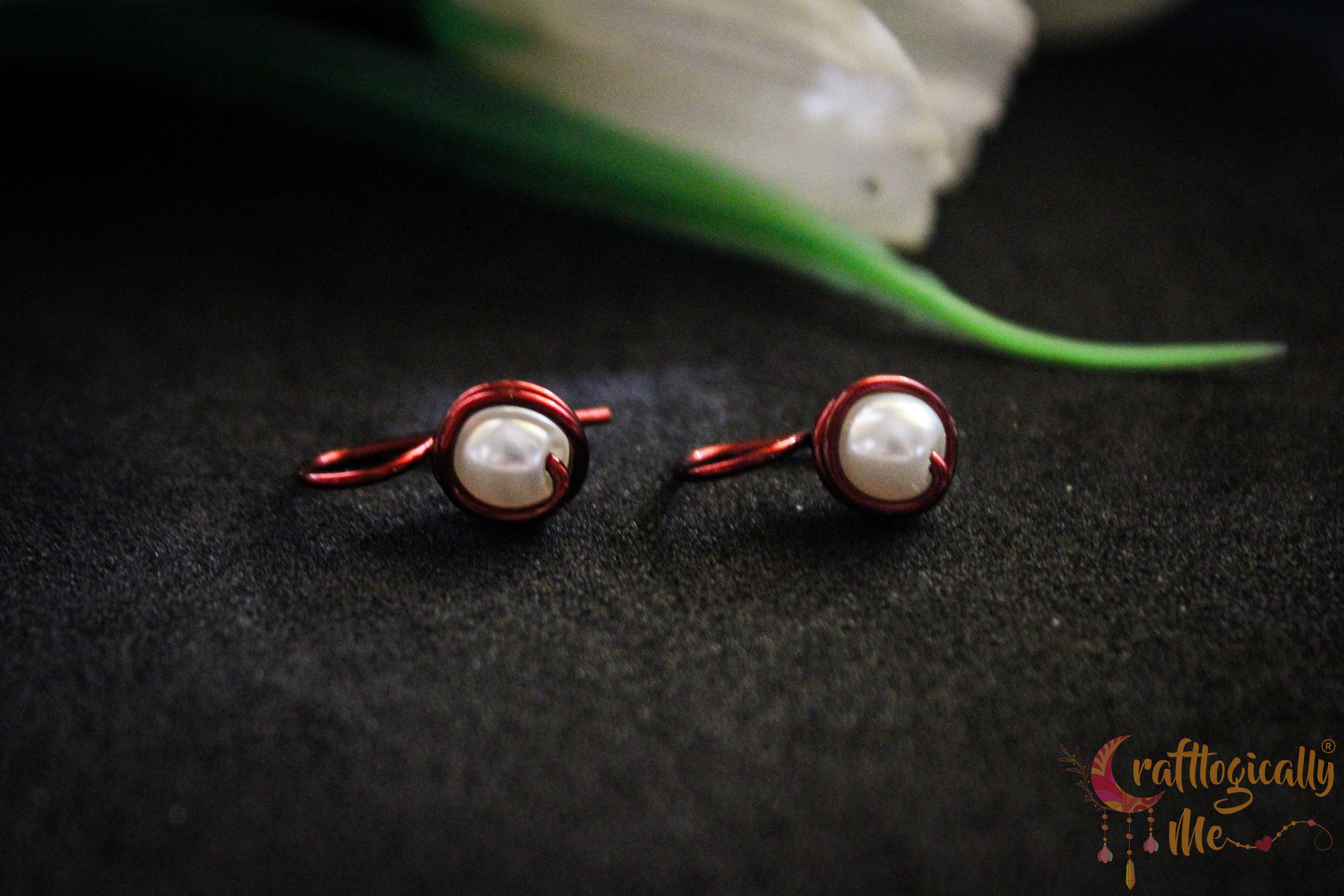 Classic Pearl Combo – Handmade Anti-Tarnish Copper Earrings Set