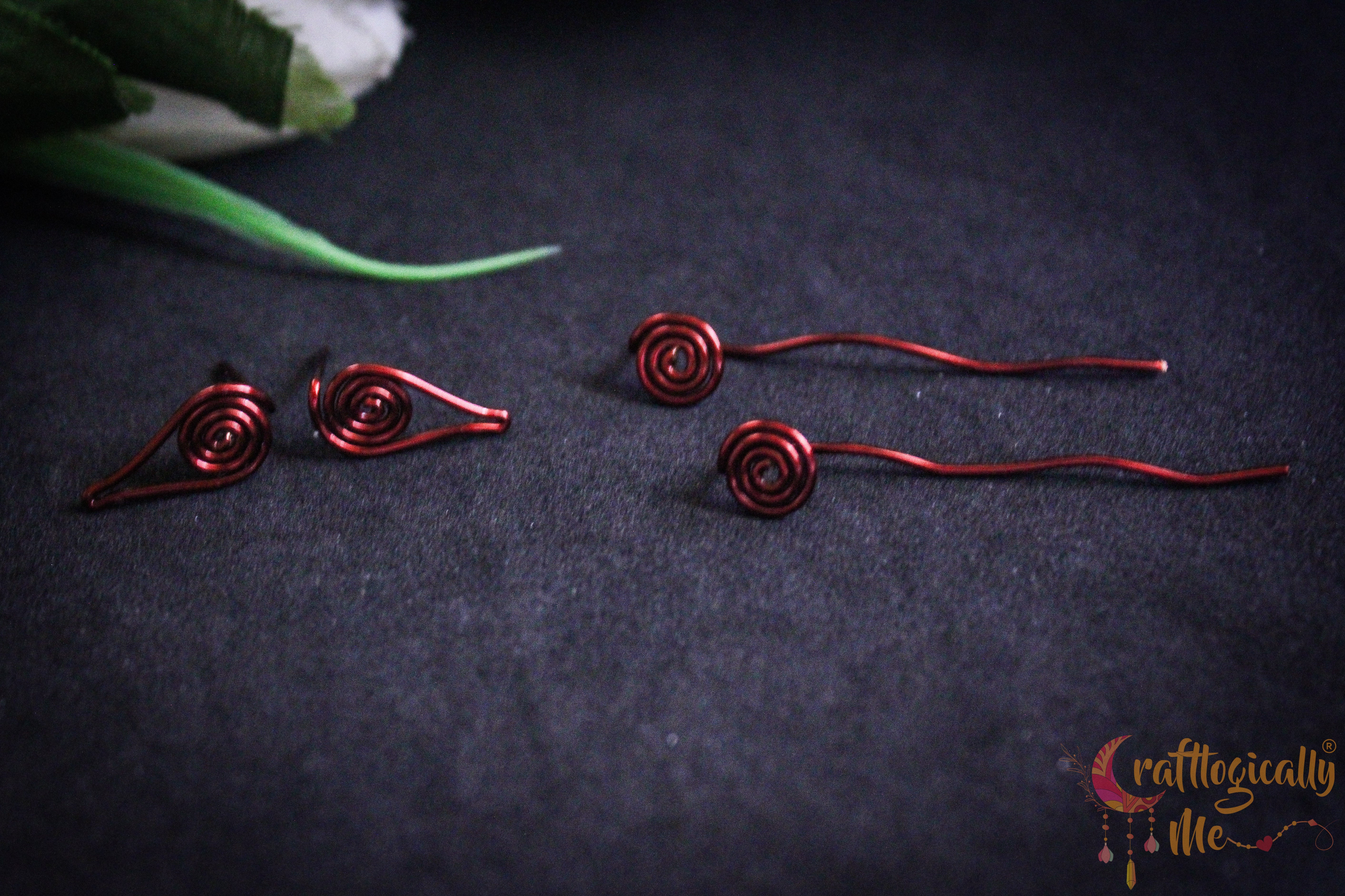 Swirl It Up Combo – Handmade Anti-Tarnish Copper Earrings Set