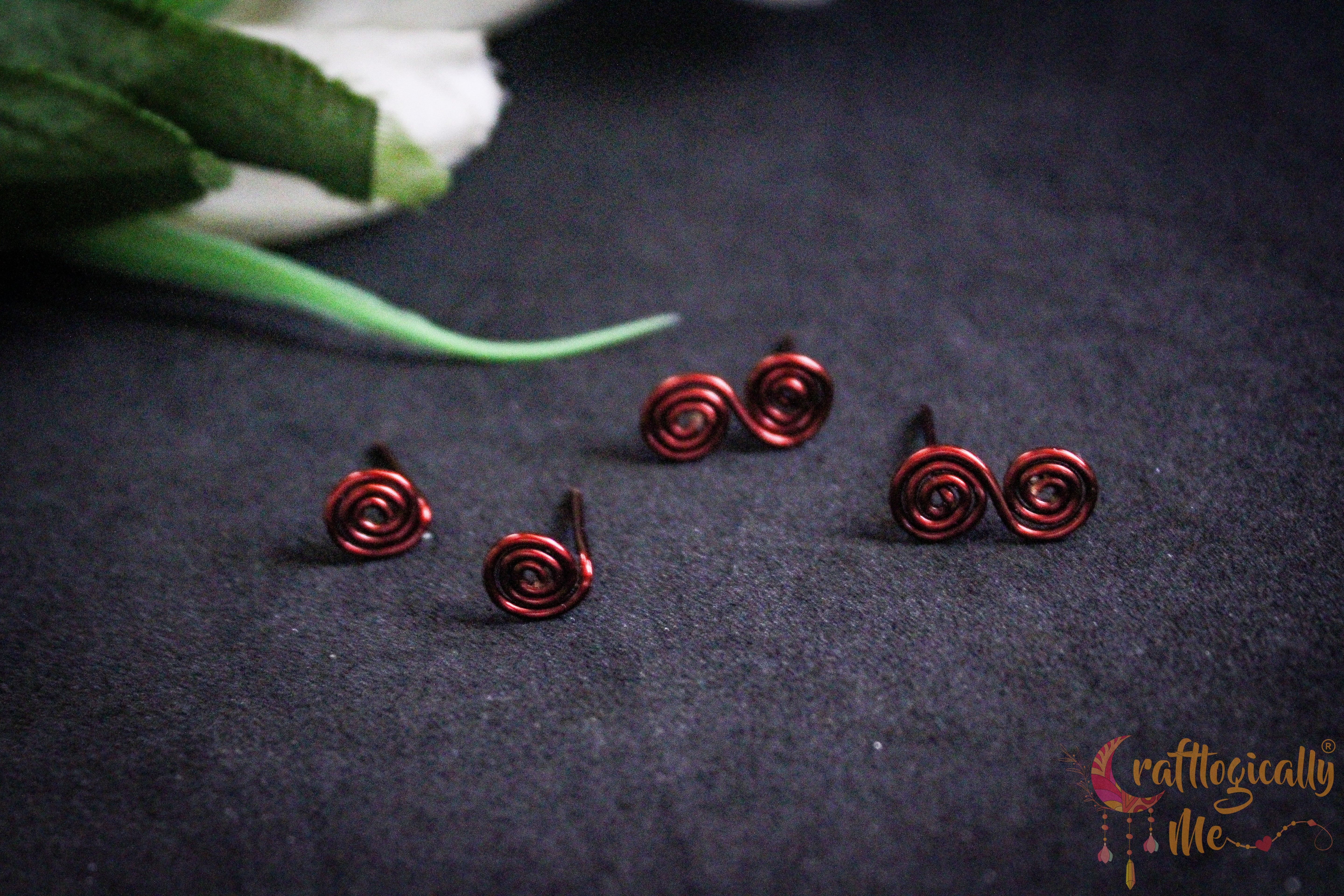 Swirl It Up Combo – Handmade Anti-Tarnish Copper Earrings Set