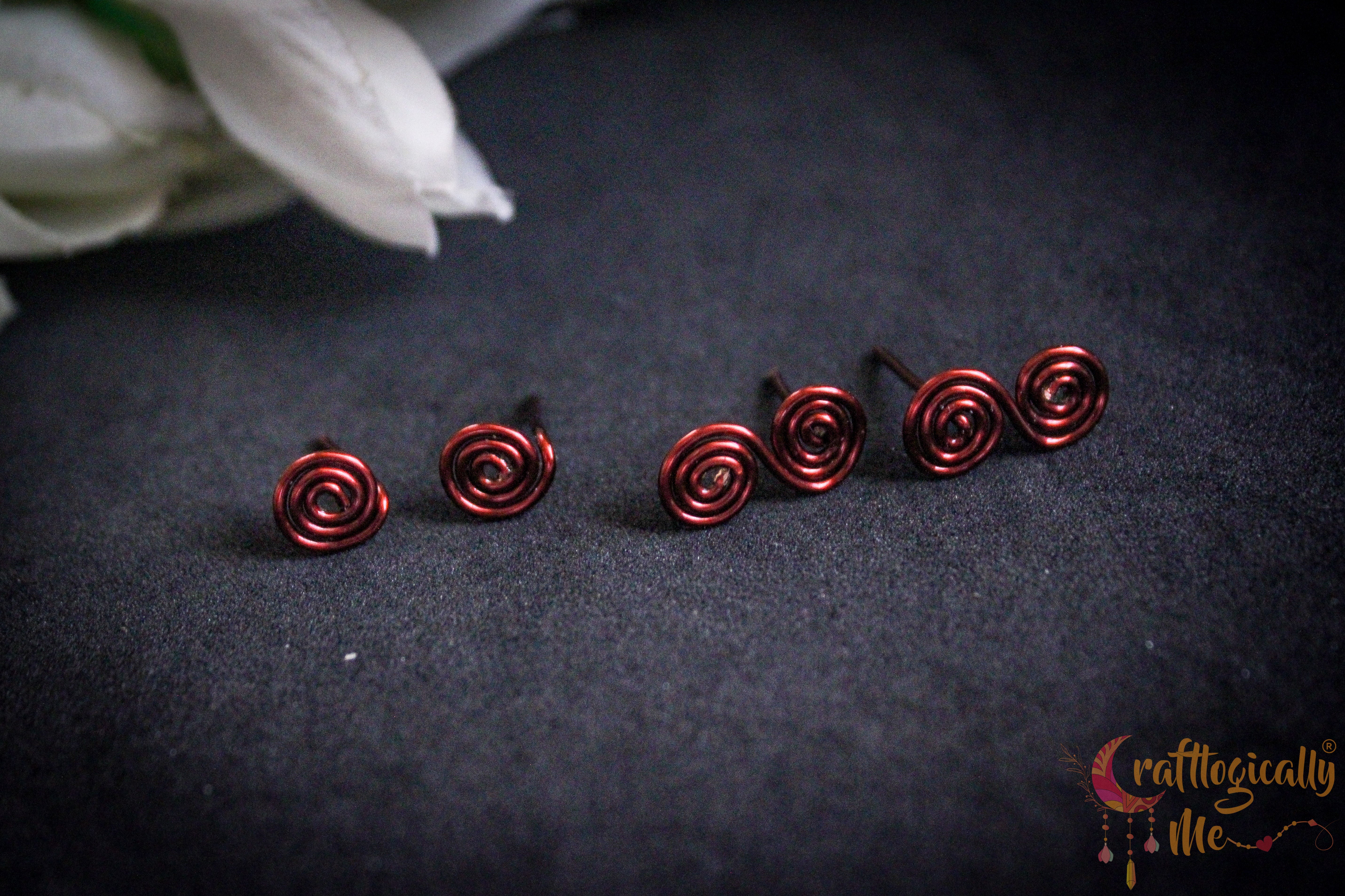 Swirl It Up Combo – Handmade Anti-Tarnish Copper Earrings Set