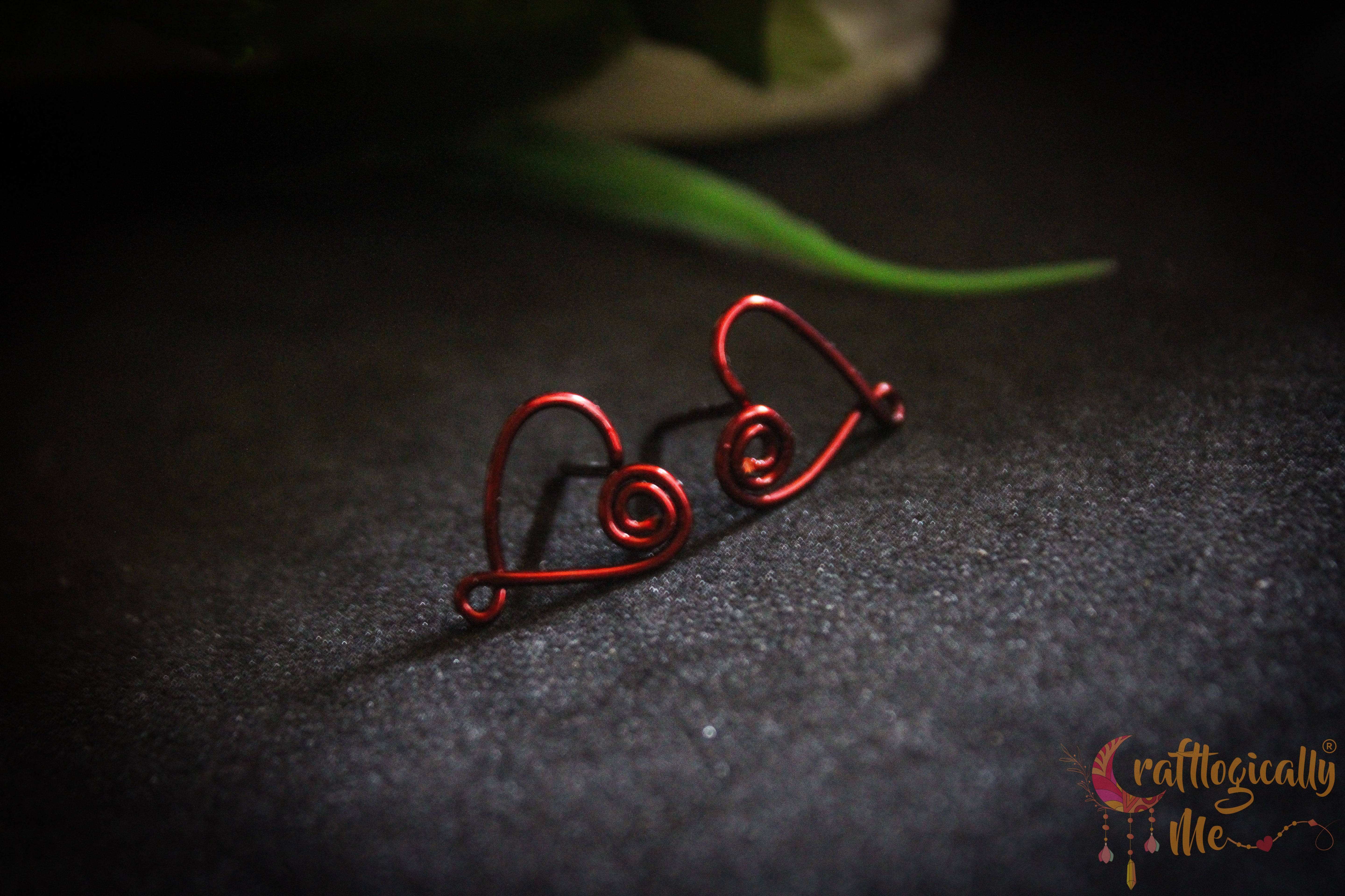 Love in the Air Combo – Handmade Anti-Tarnish Copper Heart Earrings