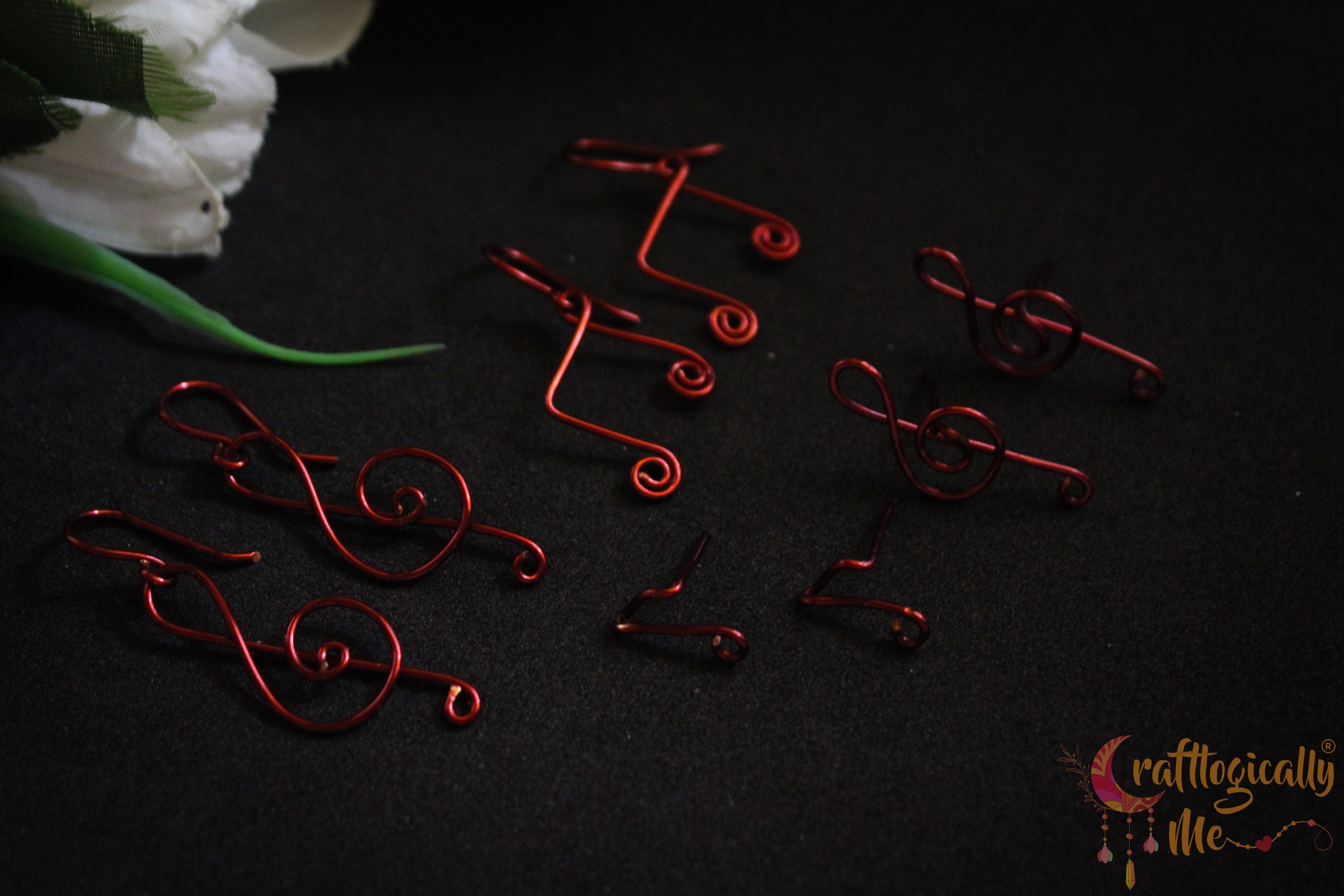 Musical Combo – Handmade Anti-Tarnish Copper Music-Inspired Earrings