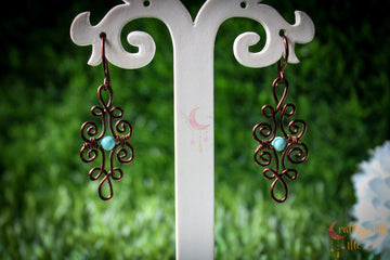 Filigree Earrings – Handmade Wire Wrapped Jewelry