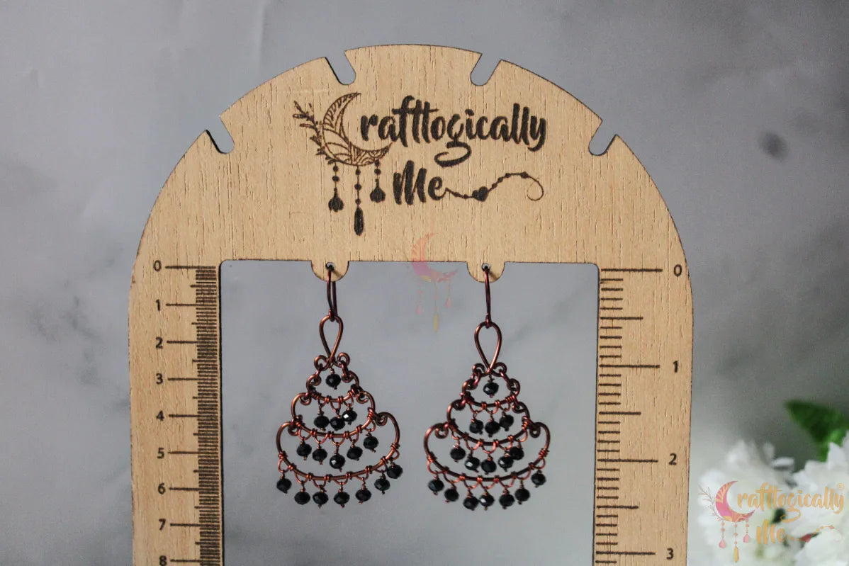 Tiered Drop Earrings – Handmade Wire Wrapped Layered Dangle Jewelry