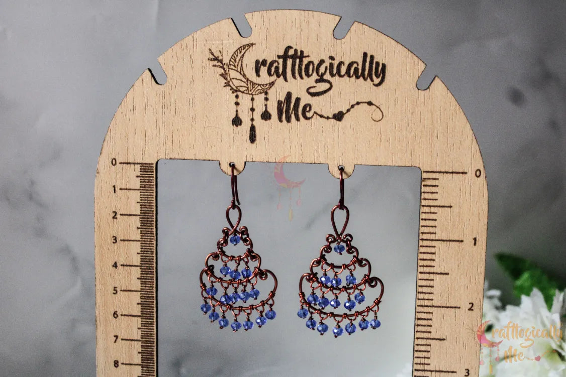 Tiered Drop Earrings – Handmade Wire Wrapped Layered Dangle Jewelry