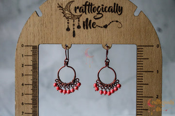 Loop and Drop Earrings – Handmade Wire Wrapped Dangle Jewelry