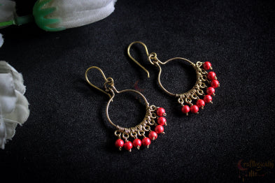 Loop and Drop Earrings – Handmade Wire Wrapped Dangle Jewelry