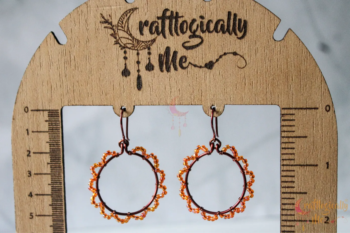 Flower Loop Earrings – Handmade Wire Wrapped Floral Dangle Jewelry