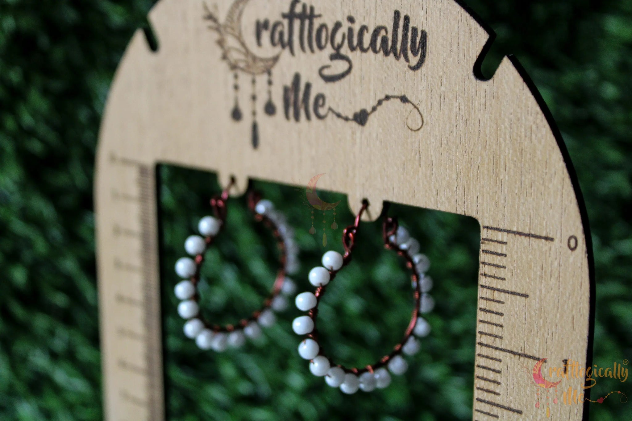 Bead Hoop Earrings – Handmade Wire Wrapped Dangle Jewelry