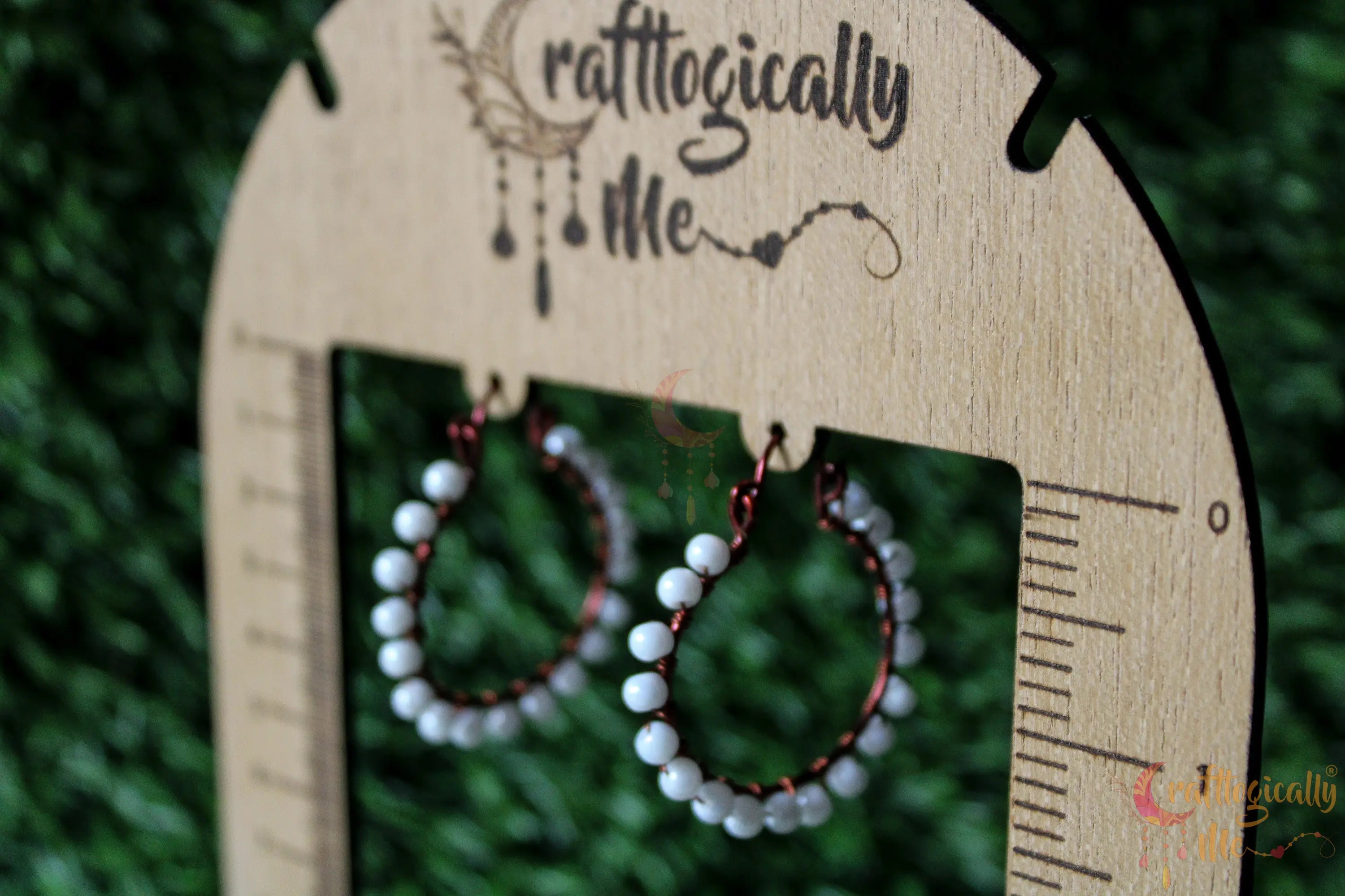 Bead Hoop Earrings – Handmade Wire Wrapped Dangle Jewelry