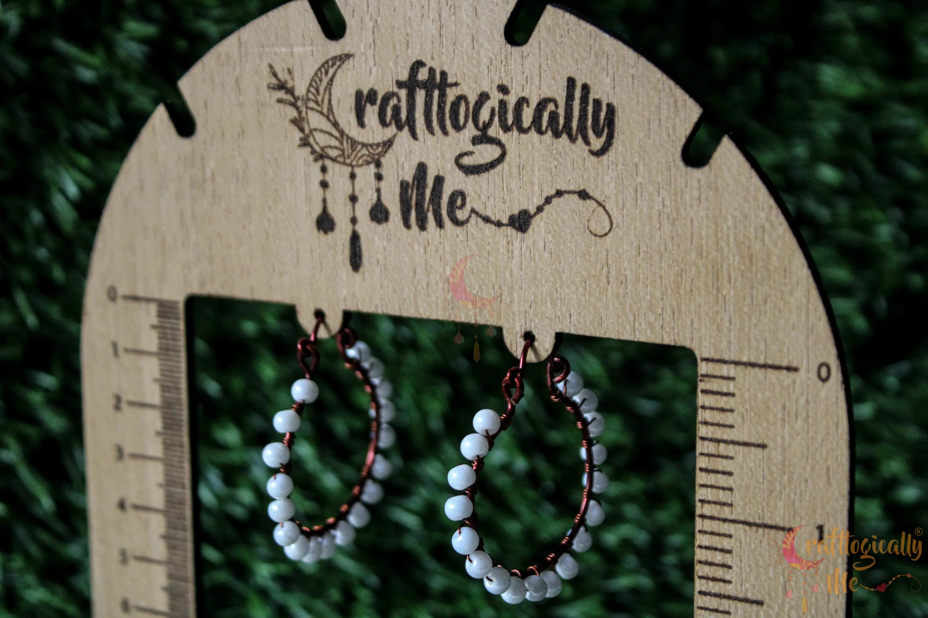 Bead Hoop Earrings – Handmade Wire Wrapped Dangle Jewelry