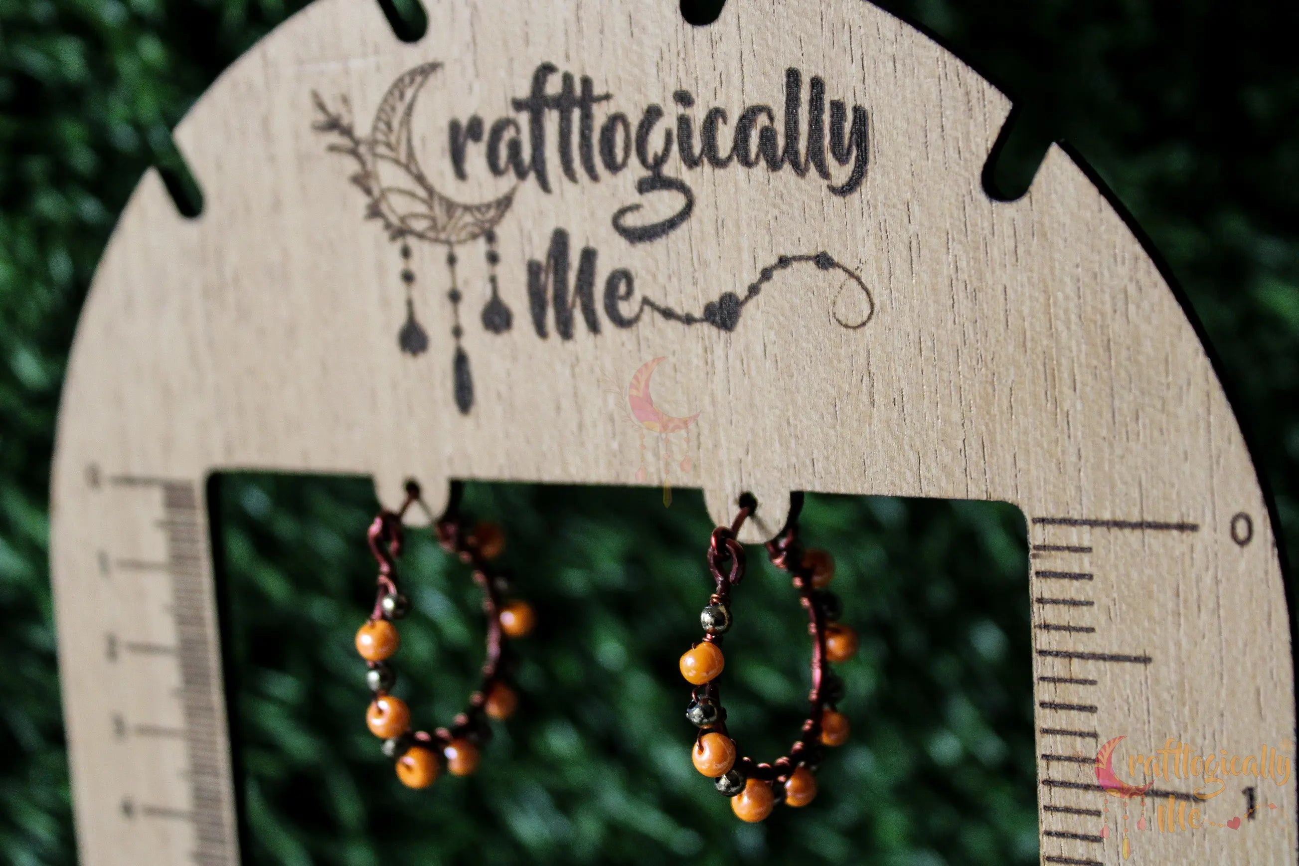 Handcrafted Hoops with Multicolor Beads -Wire Colorful Earrings