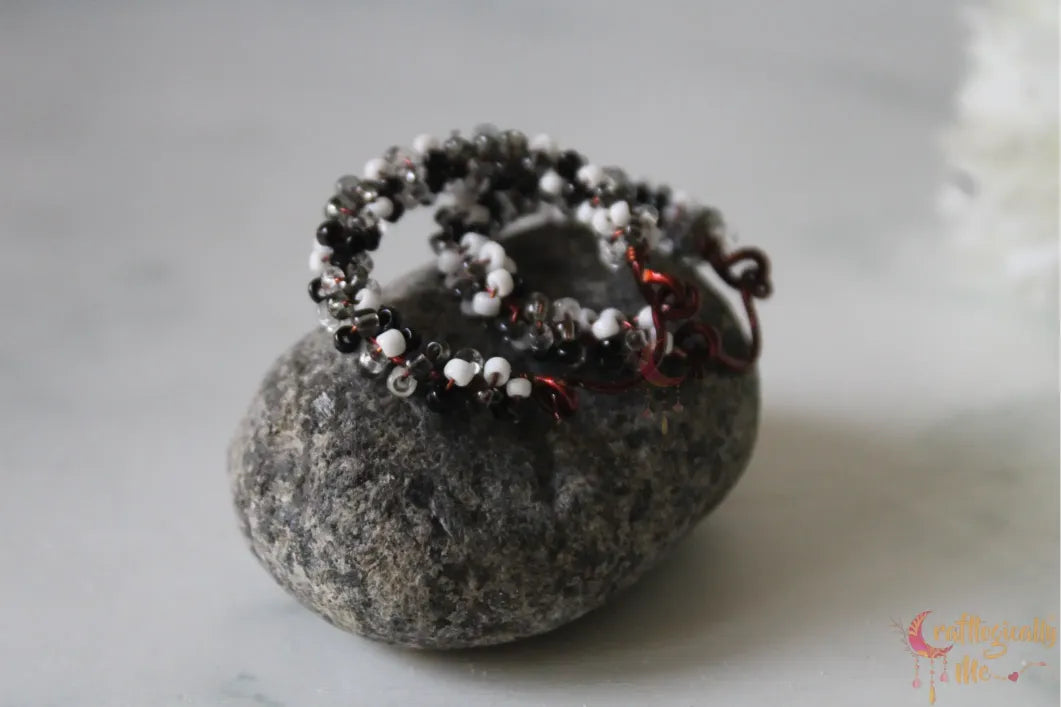 Seed Bead Hoops Earrings – Handmade Wire Jewelry
