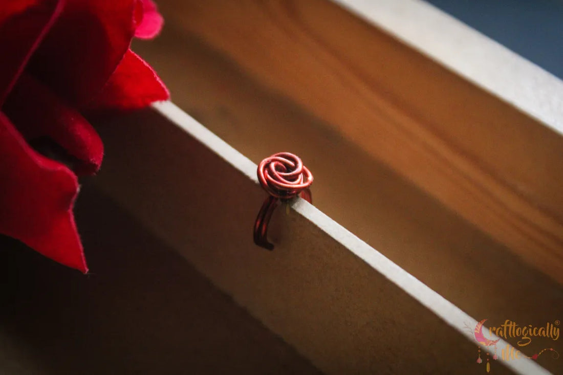 Rose Ear Cuff – Handmade Anti-Tarnish Copper Jewelry