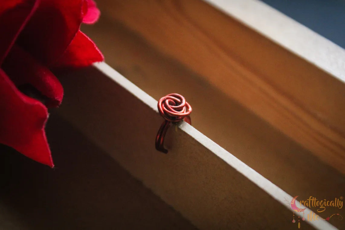 Rose Ear Cuff – Handmade Anti-Tarnish Copper Jewelry