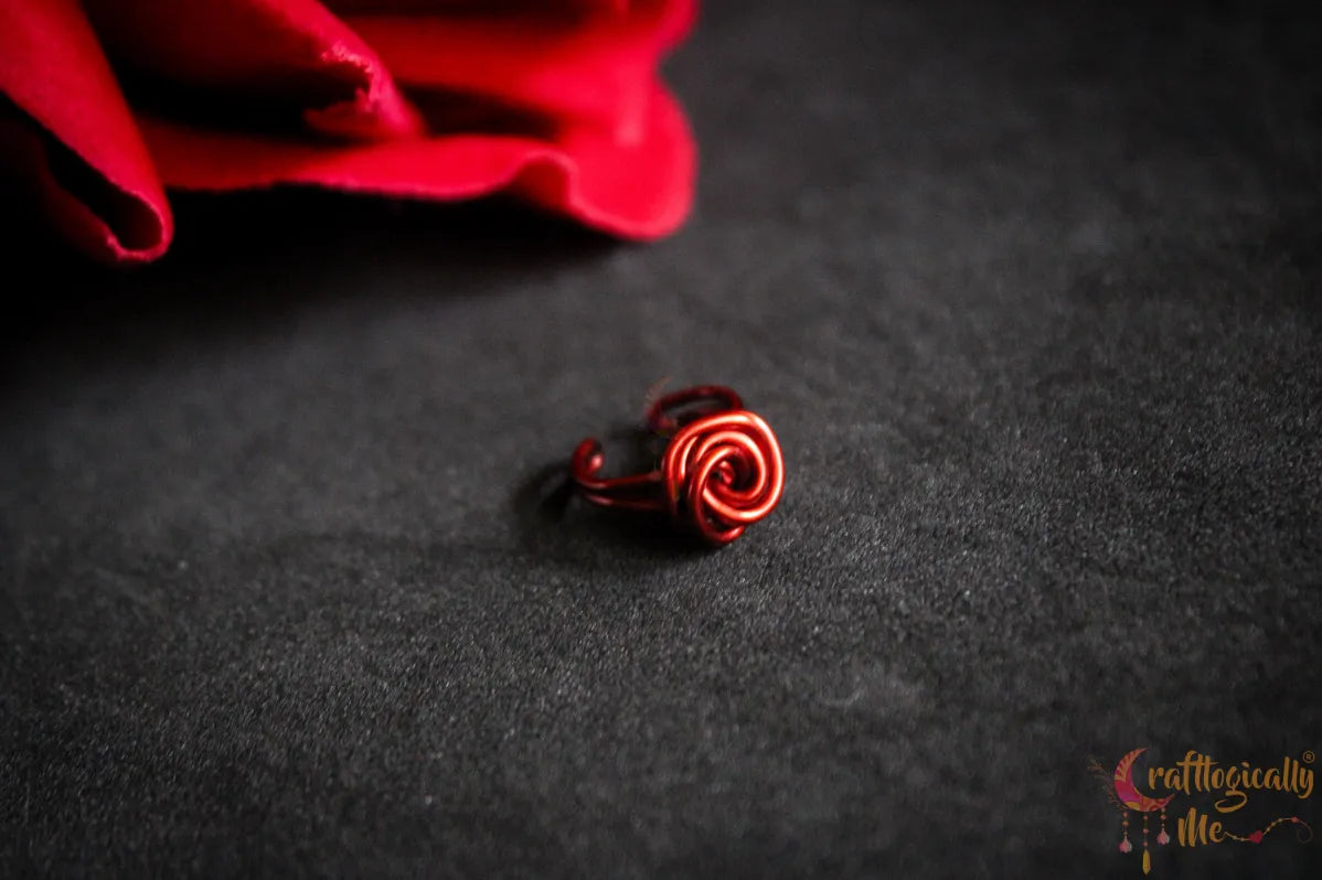 Rose Ear Cuff – Handmade Anti-Tarnish Copper Jewelry