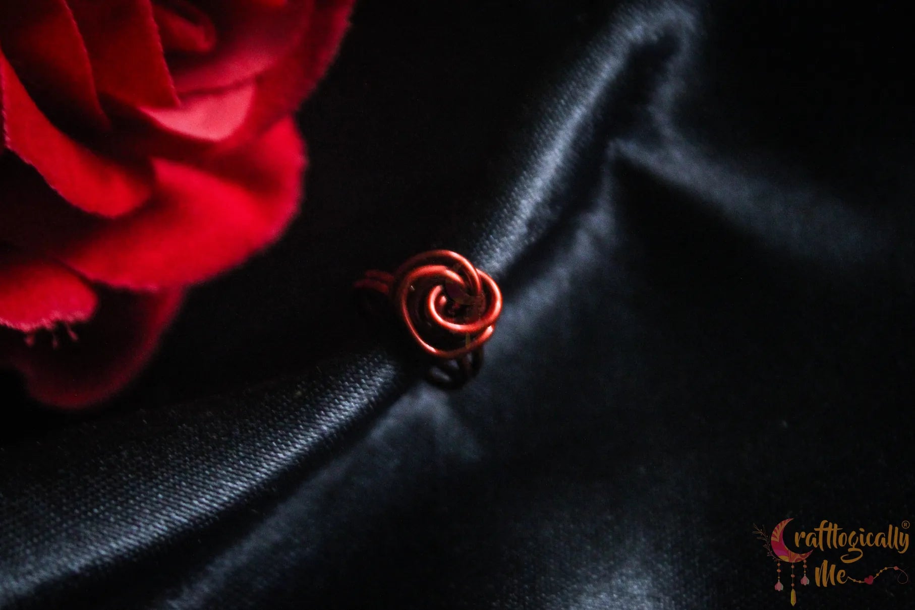 Rose Ear Cuff – Handmade Anti-Tarnish Copper Jewelry