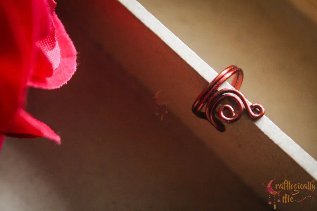 Swirly Ear Cuff – Handmade Anti-Tarnish Copper Jewelry