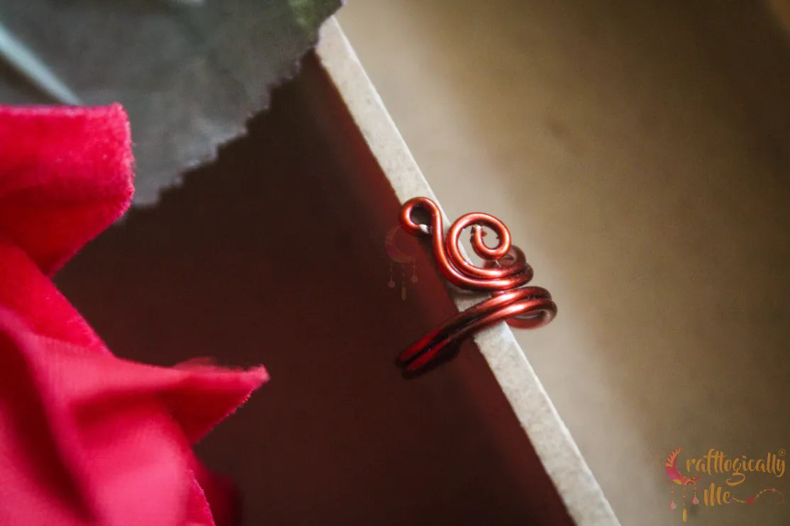 Swirly Ear Cuff – Handmade Anti-Tarnish Copper Jewelry