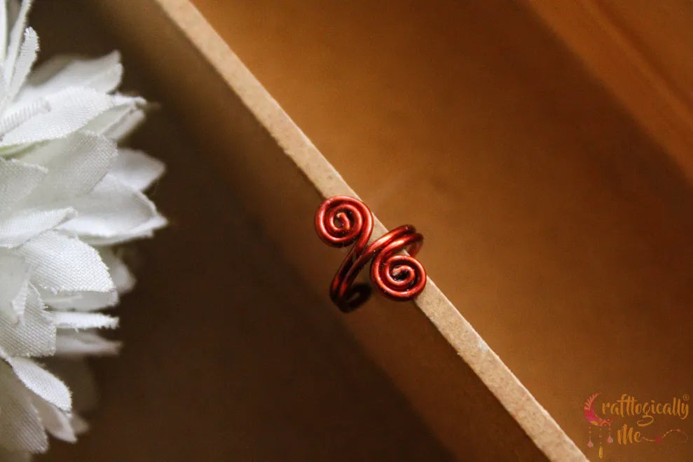 Double Swirl Ear Cuff – Handmade Anti-Tarnish Copper Jewelry