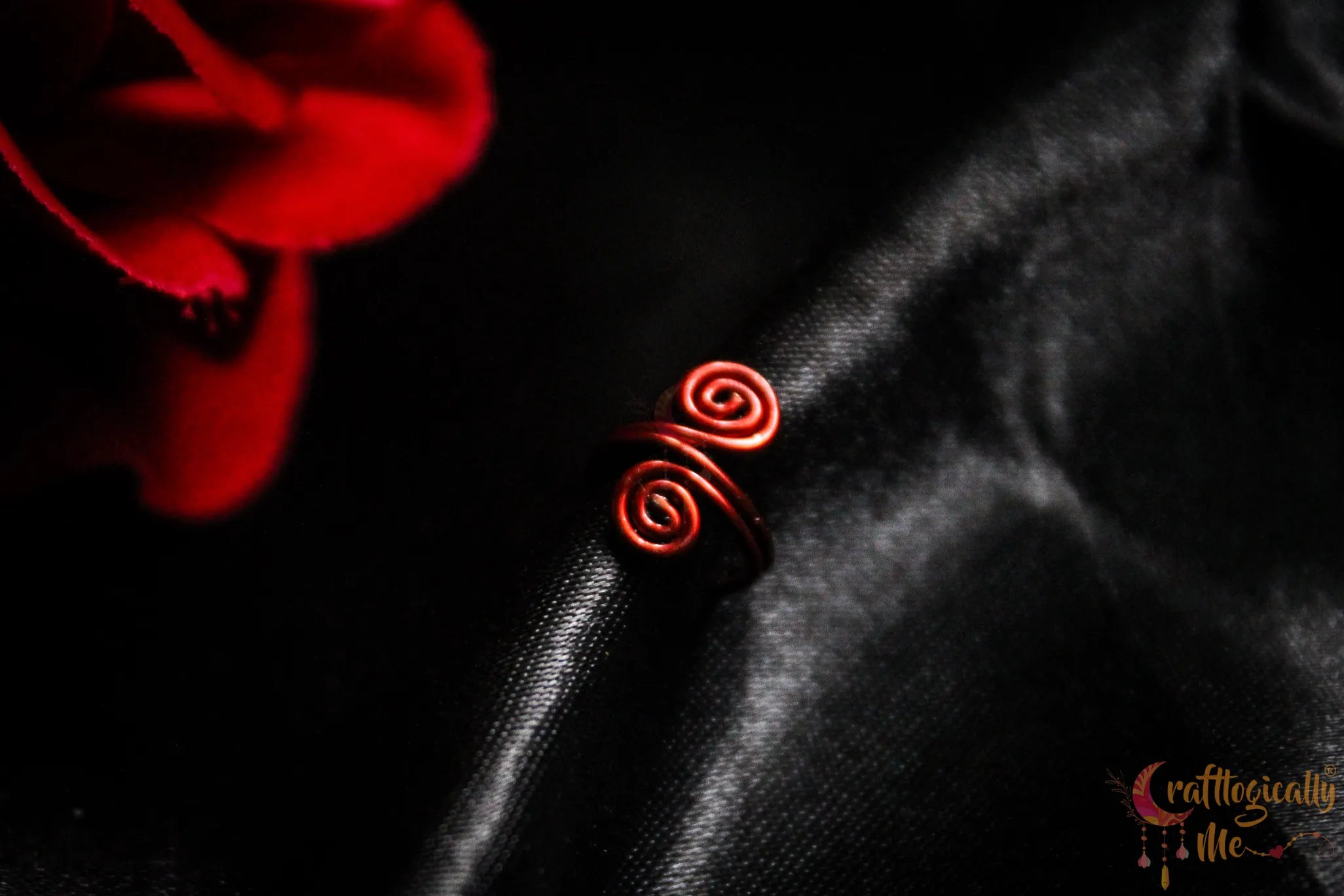 Double Swirl Ear Cuff – Handmade Anti-Tarnish Copper Jewelry