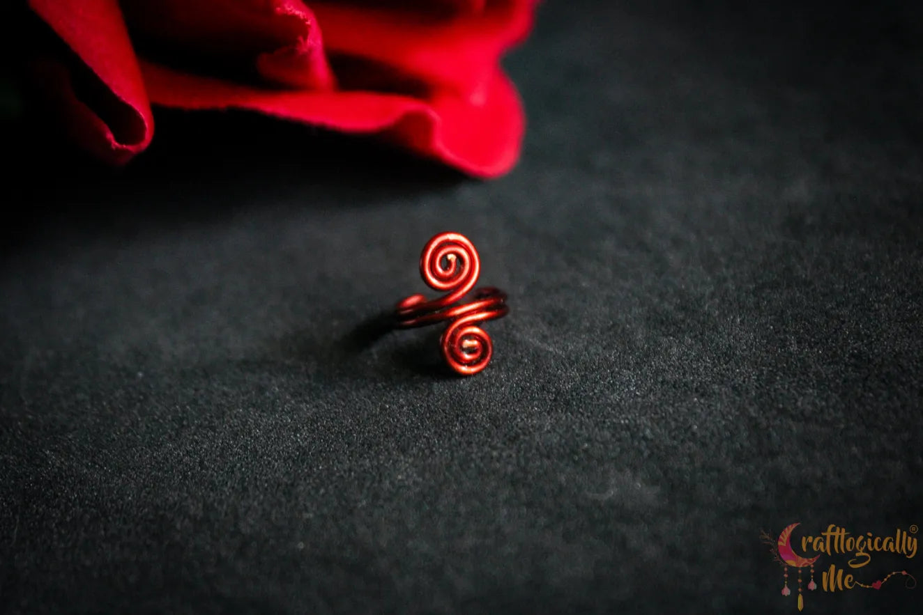 Double Swirl Ear Cuff – Handmade Anti-Tarnish Copper Jewelry