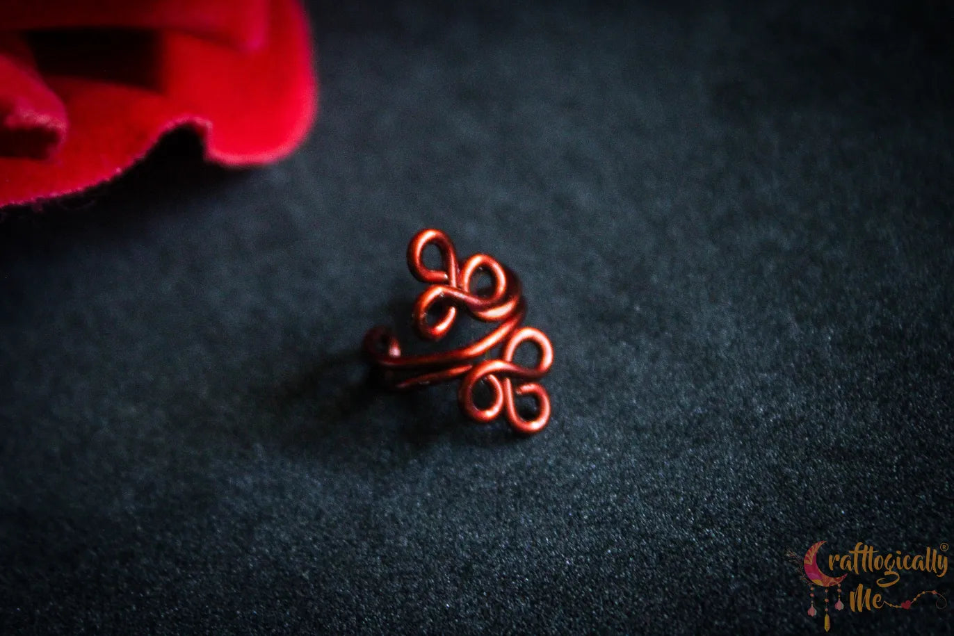 Tri Flower Ear Cuff – Handmade Anti-Tarnish Copper Jewelry