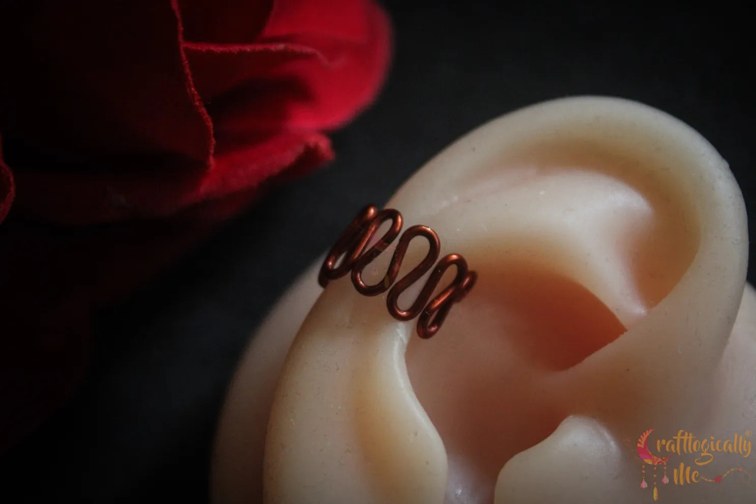 Zig-Zag Ear Cuff – Handmade Anti-Tarnish Copper Jewelry