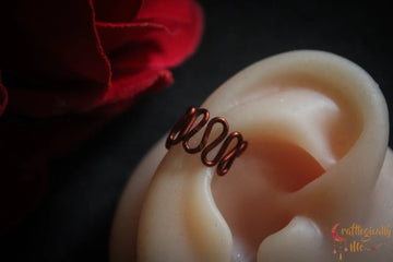 Zig-Zag Ear Cuff – Handmade Anti-Tarnish Copper Jewelry