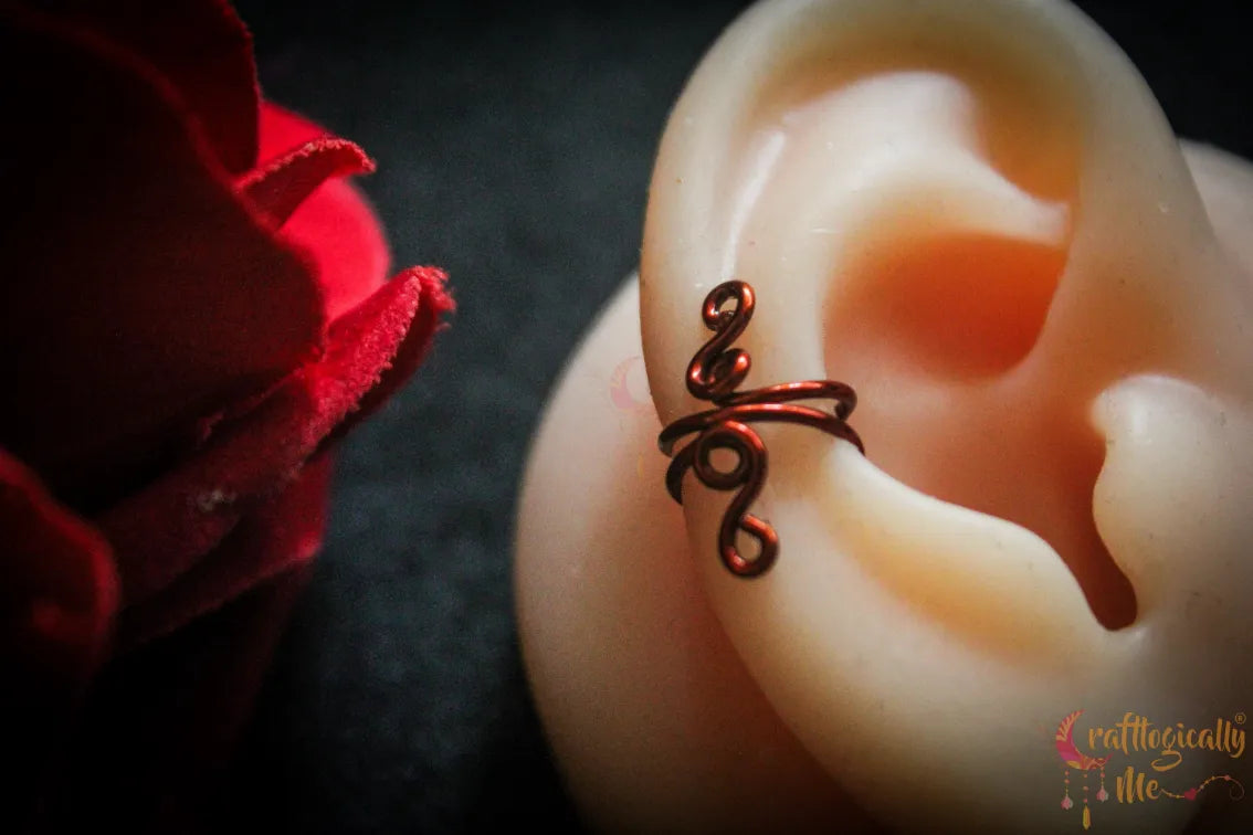 Long Ear Cuff – Handmade Anti-Tarnish Copper Jewelry
