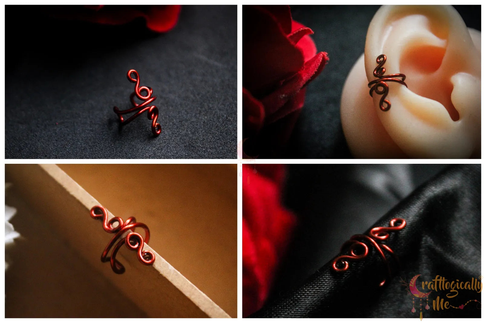Long Ear Cuff – Handmade Anti-Tarnish Copper Jewelry