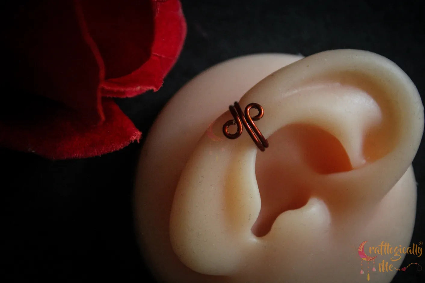 Single Loop Ear Cuff – Handmade Anti-Tarnish Copper Jewelry