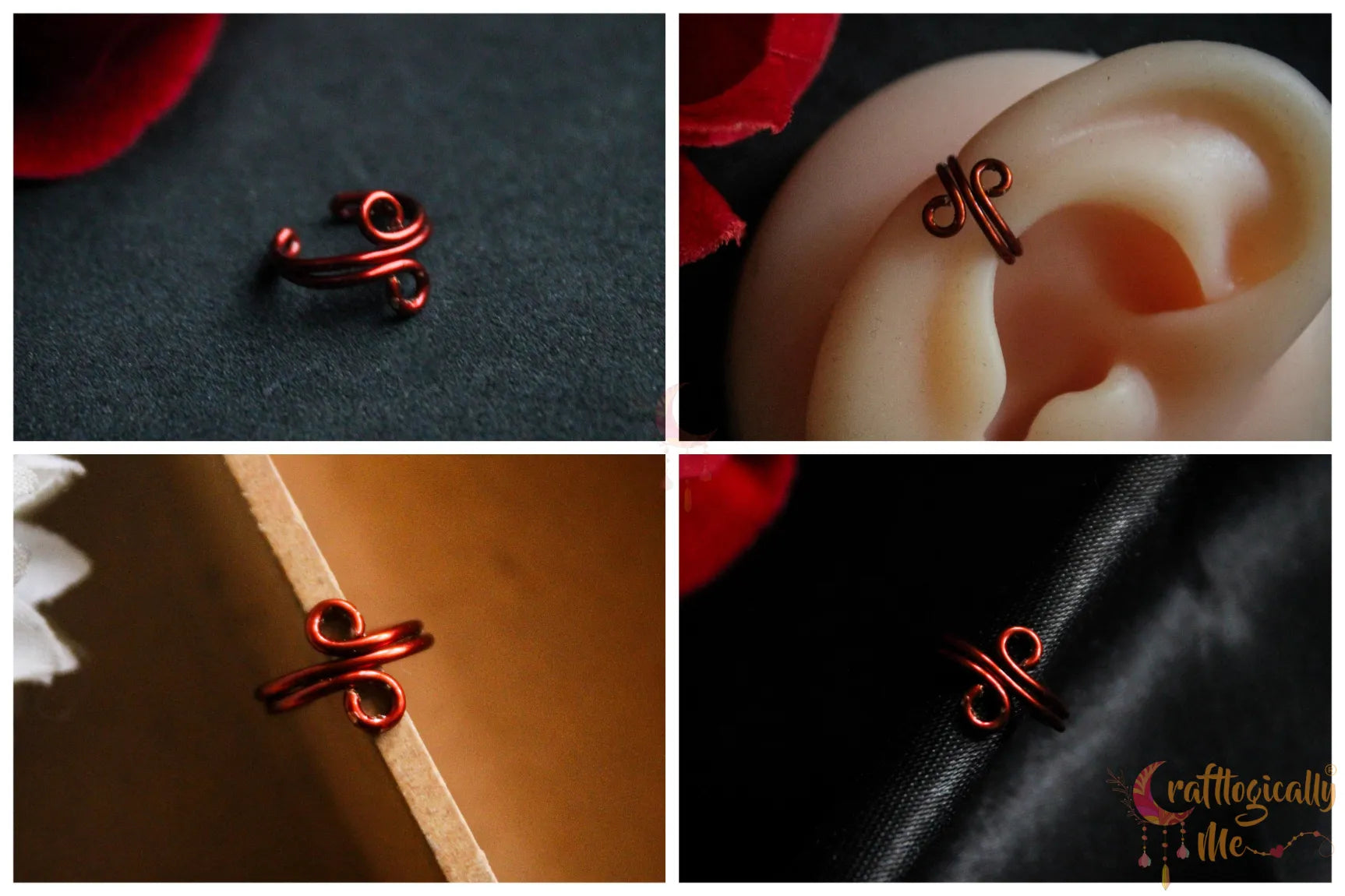 Single Loop Ear Cuff – Handmade Anti-Tarnish Copper Jewelry