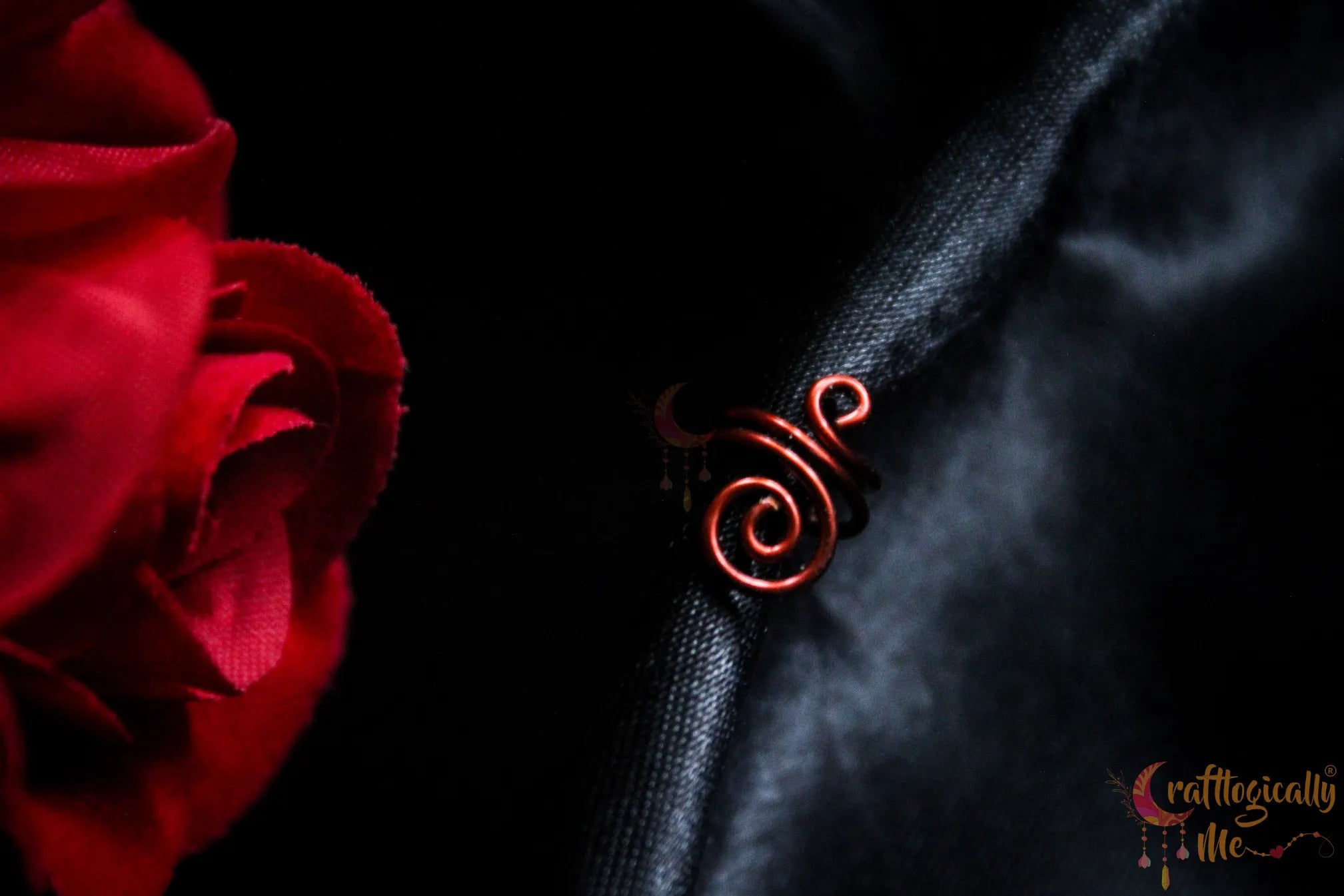 Big Swirl Ear Cuff – Handmade Anti-Tarnish Copper Jewelry