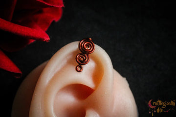Swirl It Up Ear Cuff – Handmade Anti-Tarnish Copper Jewelry
